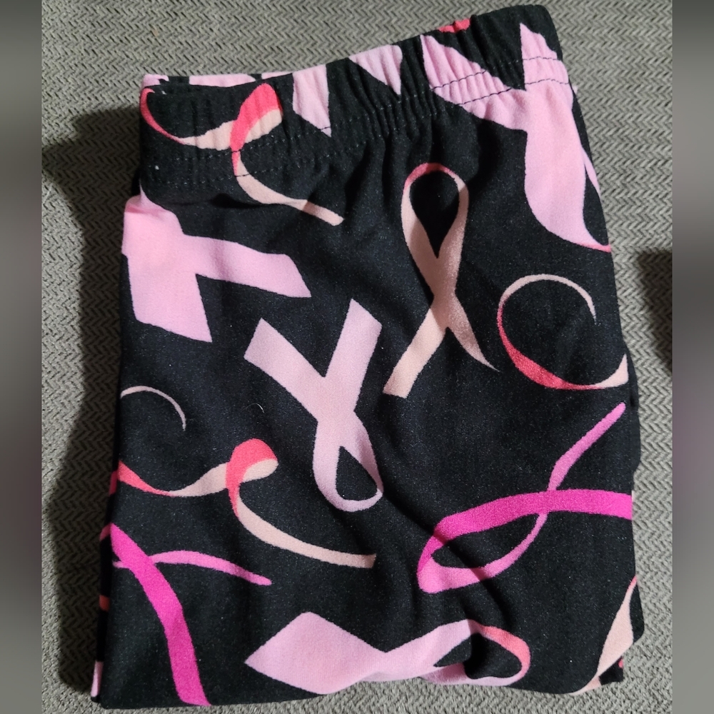 L/XL Kids Leggings. Support. Breast Cancer Awareness. Think Pink.